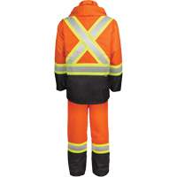 High-Visibility 150-Deniers Rain Suit, Polyester, Small, High Visibility Orange Pryde Industrial Inc.