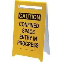 Panneau de sol “Caution Confined Space Entry In Progress”, Anglais Pryde Industrial Inc.
