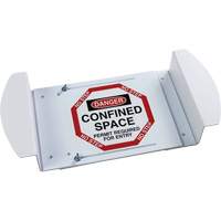 "Danger Confined Space Permit Required For Entry" Manhole Sign, 21" x 30", Polystyrene, English Pryde Industrial Inc.