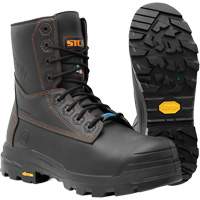 Metpro Flex Work Boots with Metguard, Leather, Size 4, Impermeable Pryde Industrial Inc.