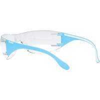 Lunettes de s&eacute;curit&eacute; bleu/blanc Adapt Lite, Lentille Transparent, Antibu&eacute;e/Anti-&eacute;gratignures, ANSI Z87+/R&eacute;pond ou surpasse la norme CSA Z94.3 Pryde Industrial Inc.