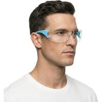 Lunettes de s&eacute;curit&eacute; bleu/blanc Adapt Lite, Lentille Transparent, Antibu&eacute;e/Anti-&eacute;gratignures, ANSI Z87+/R&eacute;pond ou surpasse la norme CSA Z94.3 Pryde Industrial Inc.