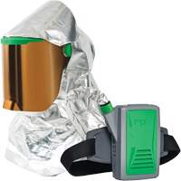 Respirateur &agrave; chaleur radiante Z-Link avec souffleur & montage &agrave; la ceinture, Respirateur &agrave; masque/Capuchon & visi&egrave;re, Pile Lithium-ion Pryde Industrial Inc.