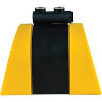 HAZLOK Safety Barrier System, Plastic, Magnetic Mount, 30', Black and Yellow Tape Pryde Industrial Inc.