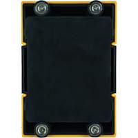 HAZLOK Safety Barrier System, Plastic, Magnetic Mount, 30', Black and Yellow Tape Pryde Industrial Inc.