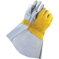 Lined Welder with 5" Cuff, Split Cowhide, Size One Size Pryde Industrial Inc.