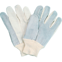 Standard-Duty Full-Index Work Gloves, Large, Split Cowhide Palm Pryde Industrial Inc.