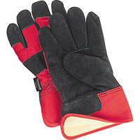 Superior Warmth Winter-Lined Fitters Gloves, Large, Split Cowhide Palm, Thinsulate Inner Lining Pryde Industrial Inc.