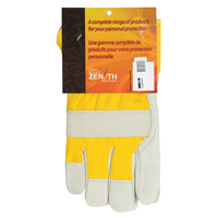 Abrasion-Resistant Winter-Lined Fitters Gloves, Large, Grain Cowhide Palm, Foam Fleece Inner Lining Pryde Industrial Inc.