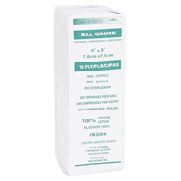 Gauze Sponges, Pad, 3" L x 3" W, Medical Device Class 1 Pryde Industrial Inc.