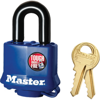 Cadenas r&eacute;sistant aux intemp&eacute;ries, Cl&eacute;s diff&eacute;rentes, Acier lamin&eacute;, Largeur de 1-9/16" Pryde Industrial Inc.