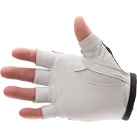 Anti-Impact Left-Hand Glove, X-Small, Goatskin/Split Leather Palm, Hook & Loop Cuff Pryde Industrial Inc.