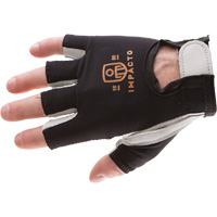 Anti-Impact Left-Hand Glove, X-Small, Goatskin/Split Leather Palm, Hook & Loop Cuff Pryde Industrial Inc.
