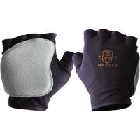 Anti-Impact Fingerless Right-Hand Glove, X-Small, Split Leather Palm, Slip-On Cuff Pryde Industrial Inc.