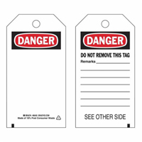 &eacute;tiquettes de s&eacute;curit&eacute; auto-plastifiantes, Polyester, 3" la x 5-3/4" h, Anglais Pryde Industrial Inc.