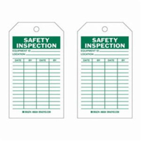 Safety Inspection Tags, Polyester, 4" W x 7" H, English Pryde Industrial Inc.
