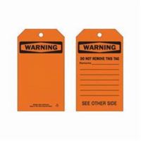 Self-Laminating Safety Tags, Polyester, 4" W x 7" H, English Pryde Industrial Inc.