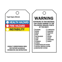 &eacute;tiquettes auto-plastifiantes du droit &agrave; l'information, Polyester, 3" la x 5-3/4" h, Anglais Pryde Industrial Inc.