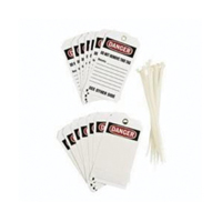 &eacute;tiquettes auto-plastifiantes pour la pr&eacute;vention des accidents, Polyester, 3" la x 5-3/4" h, Anglais Pryde Industrial Inc.
