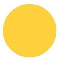 Round Write-On Labels, Circle, 1.5" L x 1.5" W, Yellow Pryde Industrial Inc.