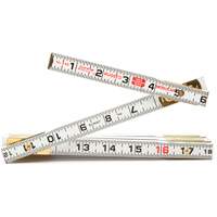 R&egrave;gle de maçon Red End, 6' lo, Bois, Graduations de 1/16" Pryde Industrial Inc.