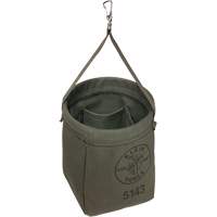 Tapered-Bottom Bag, 8" H, Canvas, Grey Pryde Industrial Inc.
