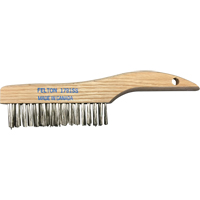 Brosses de nettoyage &agrave; manche en patin, Acier inoxydable, 4 x 16 rangs de fils, Longueur 10" Pryde Industrial Inc.