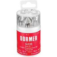 90° Countersink Set, 6 Pieces Pryde Industrial Inc.