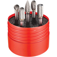 Double Cut Rotary Burr Set, 5 Pieces Pryde Industrial Inc.