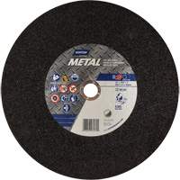 Metal A Chop Saw Cut-Off Wheel, 14" x 3/32", 1" Arbor, Type 01/41, Aluminum Oxide, 4365 RPM Pryde Industrial Inc.