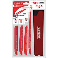 Nail-Embedded Wood & Metal Demo Reciprocating Saw Blade Set Pryde Industrial Inc.