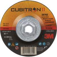 Cubitron II Quick Change Cut & Grind Wheel, 4-1/2" x 1/8", 5/8"-11 Arbor, Type 27, Ceramic Pryde Industrial Inc.
