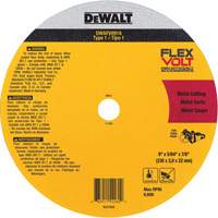 FlexVolt&reg; Metal Cut-Off Wheel, 9-1/16" x 0.078", 22.23 mm Arbor, Ceramic, Type 1 Pryde Industrial Inc.