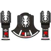 3-Piece Universal Fit Bi-Metal Oscillating Blade Set Pryde Industrial Inc.