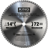 Chop Saw Blade, 14", 72 Teeth, Metal Use Pryde Industrial Inc.