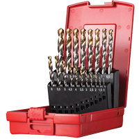 Jobber Length Drill Set, 19 Pieces, High Speed Steel Pryde Industrial Inc.