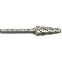 L4-NF 1/4" Taper Shape Bur for Aluminum/Non-ferrous Materials, 1/2" Dia. Pryde Industrial Inc.