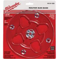 Clear 7" Diameter 1-3/16" Center Hole Sub-Base Pryde Industrial Inc.