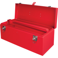 ATB100 Portable Tool Box with Metal Tool Tray, 8-3/4" D x 21" W x 9" H, Red Pryde Industrial Inc.