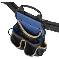 20 Pocket Tool Belt Combo, Polyester, Black Pryde Industrial Inc.