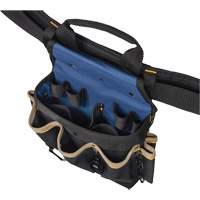 20 Pocket Tool Belt Combo, Polyester, Black Pryde Industrial Inc.