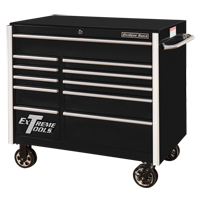 Armoire roulante pour outils s&eacute;rie RX, 11 tiroirs, 41-1/2" la x 25-1/2" p x 40-1/2" h, Noir Pryde Industrial Inc.