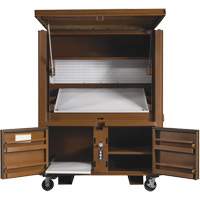 Field Office Jobsite Box, 33" W x 63" D x 80" H, Steel, Red Pryde Industrial Inc.