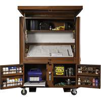 Field Office Jobsite Box, 33" W x 63" D x 80" H, Steel, Red Pryde Industrial Inc.