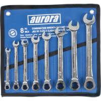 Fixed Head Wrench Set, Combination, 8 Pieces, Imperial Pryde Industrial Inc.