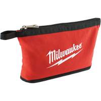Zipper Pouch, Canvas, 1 Pockets, Black/Red Pryde Industrial Inc.
