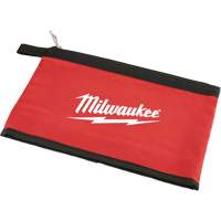 Zipper Pouch, Canvas, 1 Pockets, Black/Red Pryde Industrial Inc.