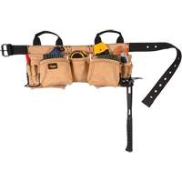 Carpenter's Tool Belt, Leather, Tan Pryde Industrial Inc.