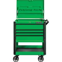 Chariot &agrave; outil s&eacute;rie EX de luxe, 4 tiroirs, 22-7/8" lo x 33" la x 44-1/4" h, Vert Pryde Industrial Inc.