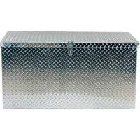 Aluminum Treadplate Portable Tool Box, 25-1/16" D x 49-1/4" W x 24" H, Silver Pryde Industrial Inc.